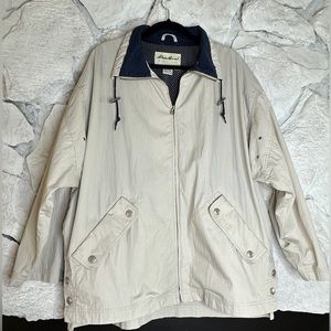 Eddie Bauer | Women’s Windbreaker with Springlock Drawstrings, Stone, Size L
